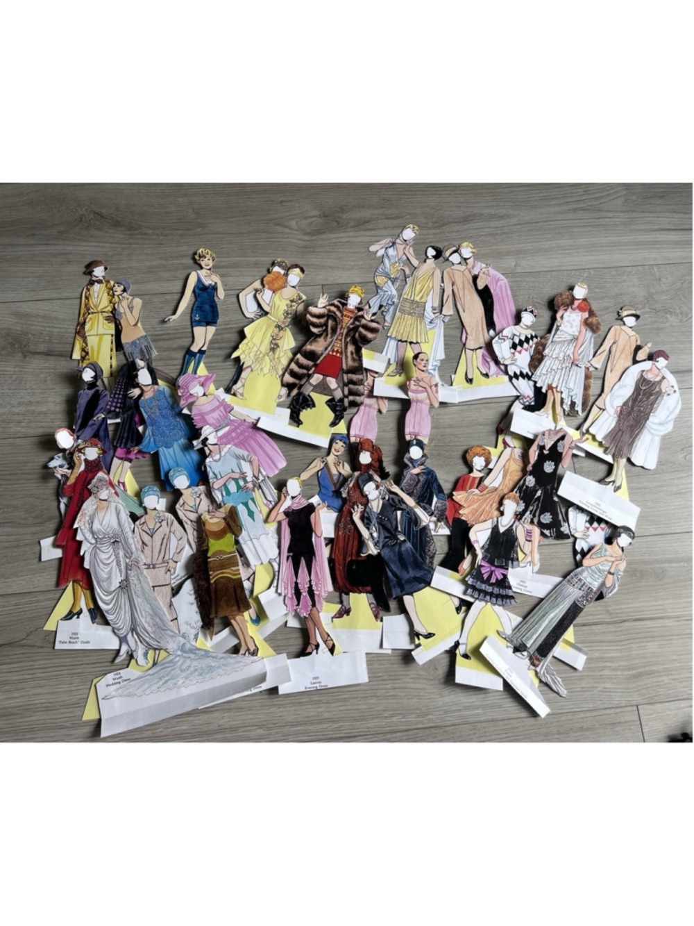 Vintage 1980's Tom Tierney Fashion Paper Dolls 1920s Fashion